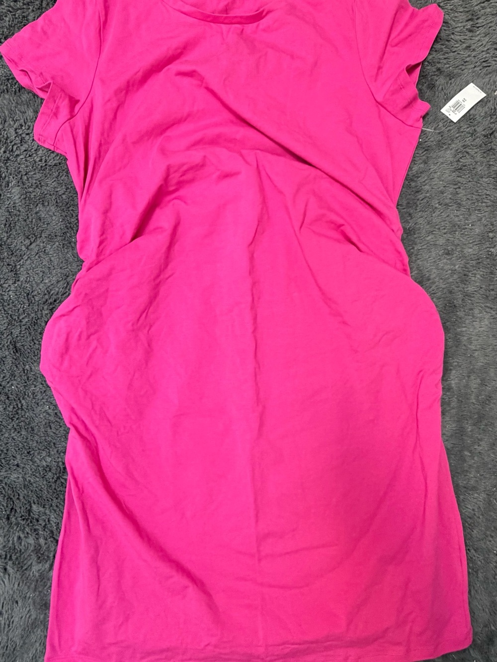 Old Navy Bright Pink Short Sleeve Maternity Dress